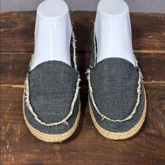 Sanuk Charcoal Gray Slip-On Sidewalk Surfer Size 7 - Picture 3 of 11